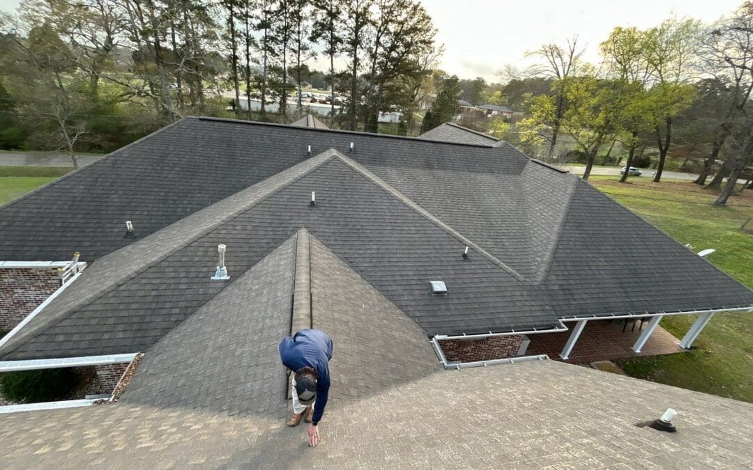 Modern residential roofing in the USA showing asphalt shingles and metal roofing trends for energy efficiency, durability, and storm protection