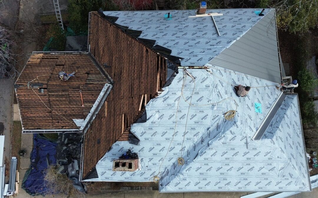 Modern residential roofing technology featuring energy-efficient metal roofing and smart storm-resistant roofing systems in the USA.